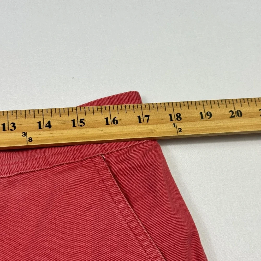 Polo Ralph Lauren Cargo Shorts Mens 34 Red Cotton Cargo Pockets 10 Inseam Casual